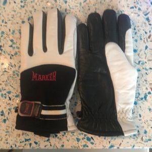 Marker ski gloves leather